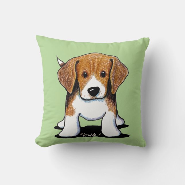 Almofada Travesseiro decorativo KiniArt Beagle (Frente)