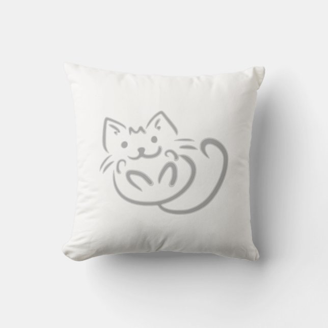 Almofada Travesseiro Decorativo Kitty Kat (Frente)