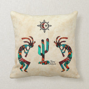 Almofada Travesseiro decorativo Kokopelli Sudoeste