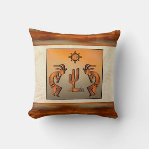 Almofada Travesseiro decorativo Kokopelli Sudoeste