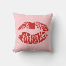 Almofada Travesseiro decorativo lábios