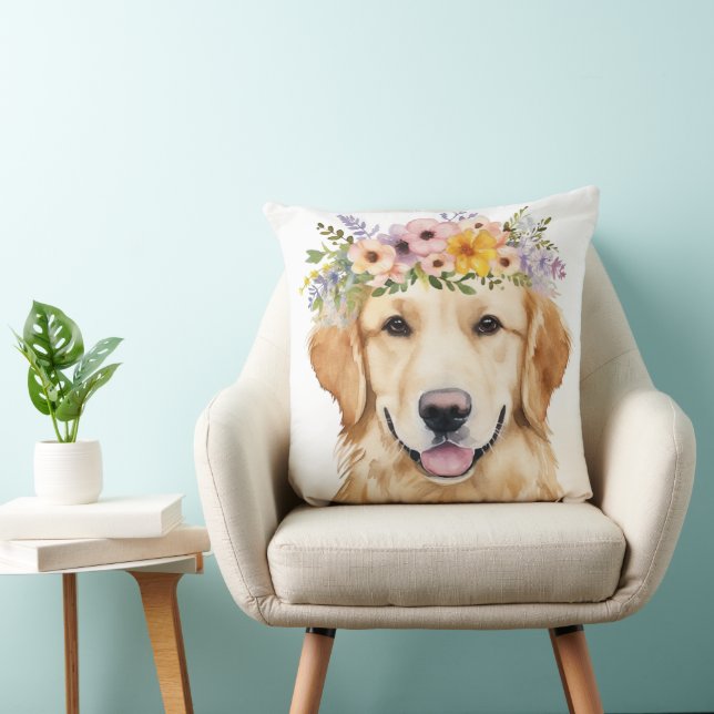 Almofada Travesseiro decorativo Labrador Princess 20x20 (Cadeira)