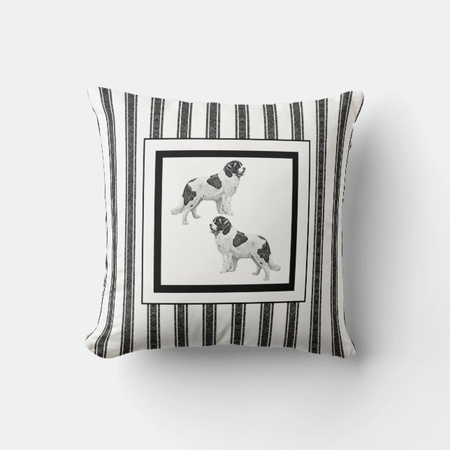 Almofada Travesseiro decorativo Landseer Terra Nova (Frente)