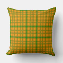Travesseiro Decorativo Laranja e Verde