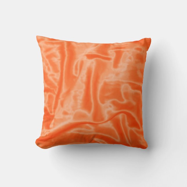 Almofada Travesseiro decorativo Laranja Satin-Square (Frente)