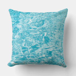 Almofada Travesseiro decorativo Líquido Azul E Abstrato Bra