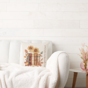 Almofada Travesseiro decorativo Literário Cozy com Girassói