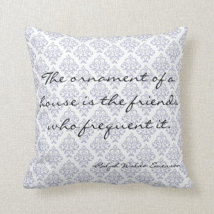 Almofada Travesseiro decorativo literário Home das citaç