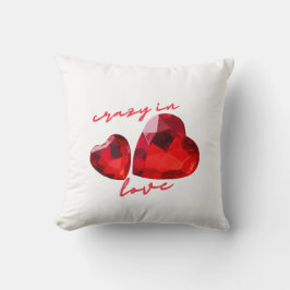 Almofada Travesseiro decorativo louco de Dia de os namorado