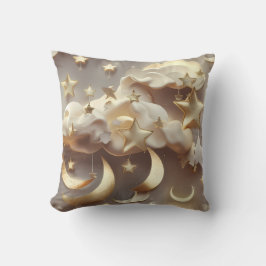 Almofada Travesseiro Decorativo – Luar Celestial Luxuoso Cr