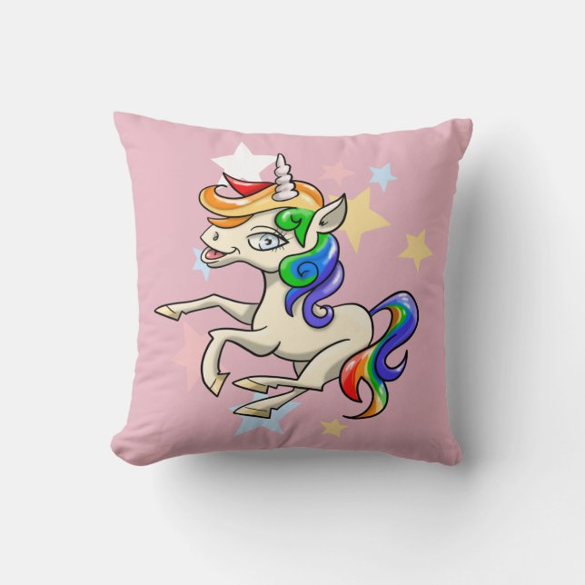 Almofada Travesseiro decorativo Magical Unicorn (Frente)