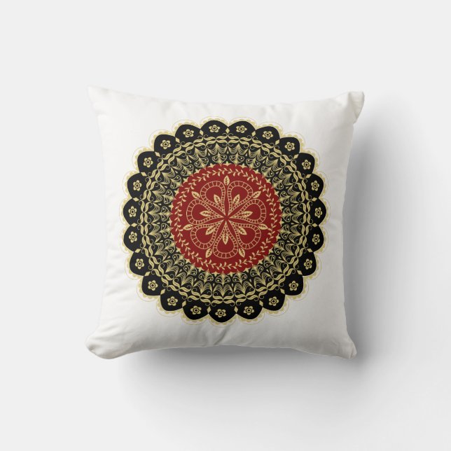 Almofada Travesseiro decorativo Mandala Art (Frente)
