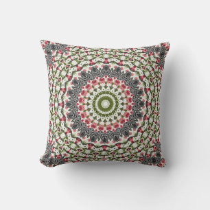 Almofada Travesseiro decorativo Mandala padrão redondo cal