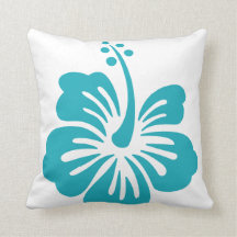 Travesseiro decorativo Mar-Azul reversível do