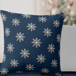 Almofada Travesseiro decorativo marinho Snowflake