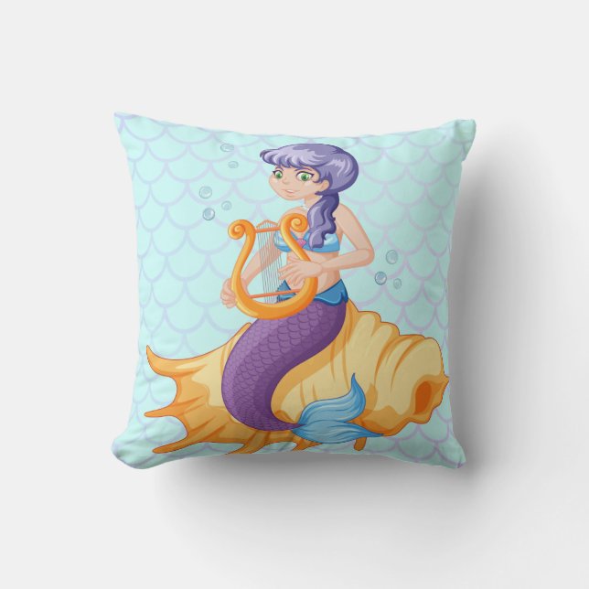 Almofada Travesseiro decorativo Mermaid (Frente)