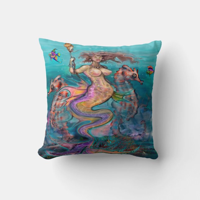 Almofada Travesseiro decorativo Mermaid (Frente)