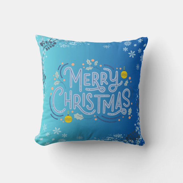 ALMOFADA TRAVESSEIRO DECORATIVO MERRY CHRISTMAS (Frente)