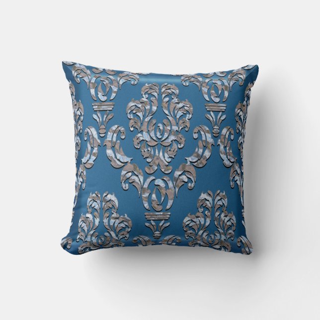 Almofada Travesseiro decorativo Miliscent Chancery Damask (Frente)
