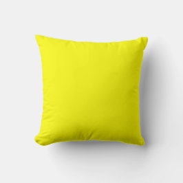 Almofada Travesseiro decorativo Minimalista Amarelo Sólido