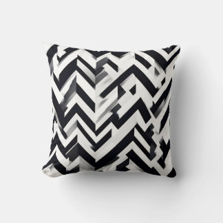 Almofada Travesseiro decorativo Mínimo de Padrão Monocromát