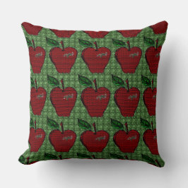 Almofada Travesseiro decorativo Mint Apple Vermelho/País De