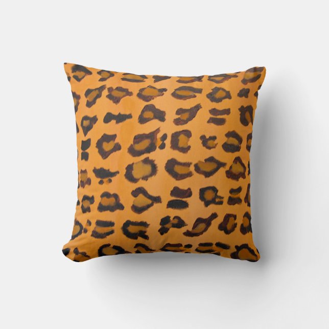 Almofada Travesseiro decorativo Moderno de Leopard-Impressã (Frente)