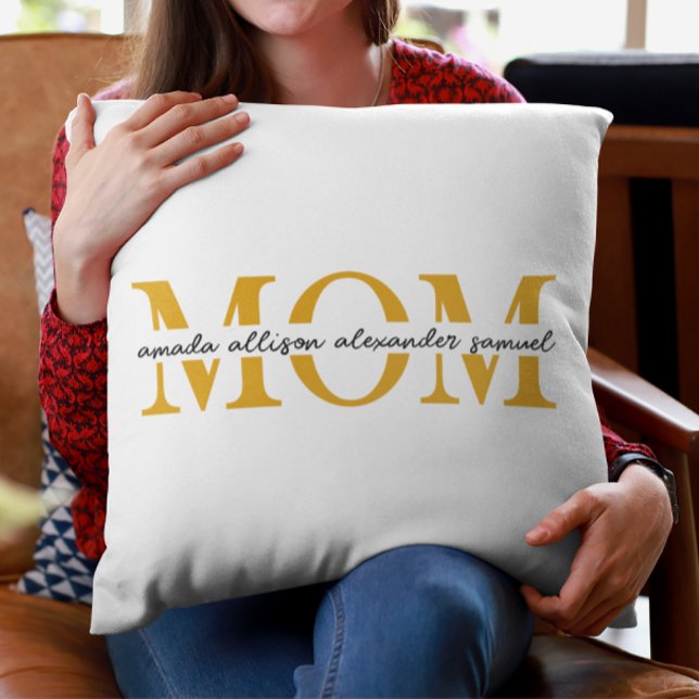 Almofada Travesseiro decorativo MOM personalizado com nome  (Criador carregado)