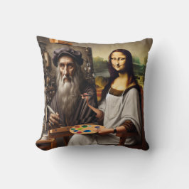 Almofada Travesseiro decorativo Mona Do Vinci