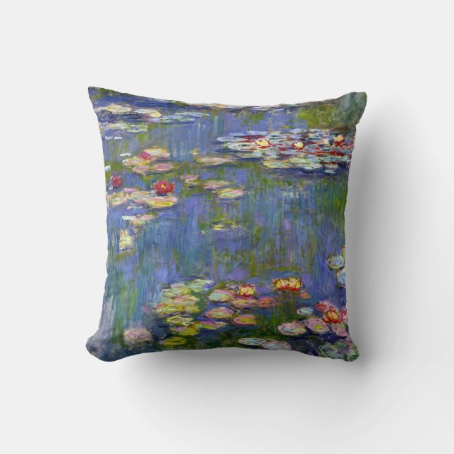Almofada Travesseiro decorativo Monet Water Lily 1916 (Frente)