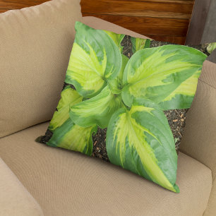 Almofada Travesseiro decorativo Monograma de Hosta Verde Vi