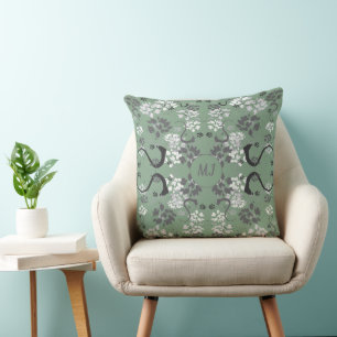Almofada Travesseiro decorativo Monograma de Tinta Chic