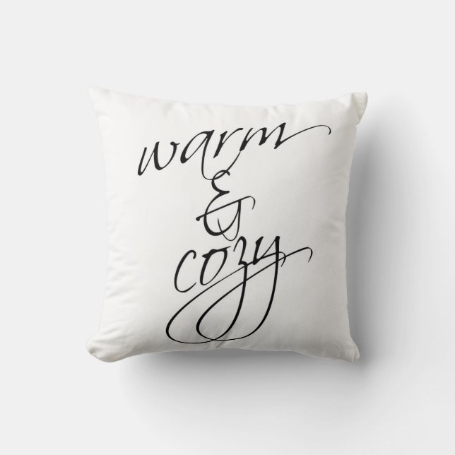 Almofada Travesseiro decorativo morno & acolhedor (Frente)