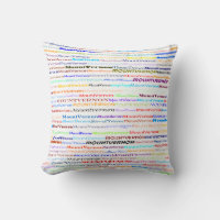 Travesseiro decorativo Mount Vernon Design de text