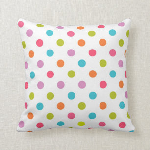 Almofada Travesseiro decorativo multicolorido branco das