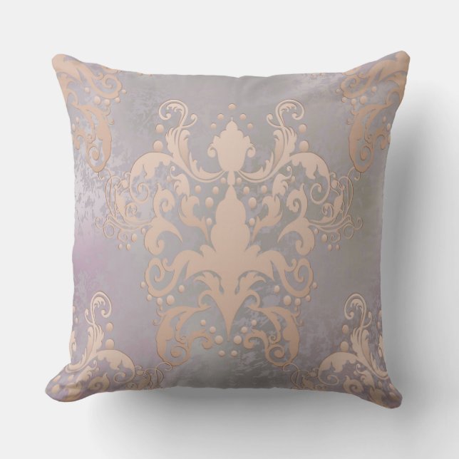 Almofada Travesseiro Decorativo MultiDourado/Roxo (Frente)