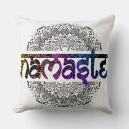 Almofada Travesseiro Decorativo Namaste Colorido