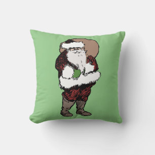 ALMOFADA TRAVESSEIRO DECORATIVO NATAIS VINTAGES SANTA CLAUS