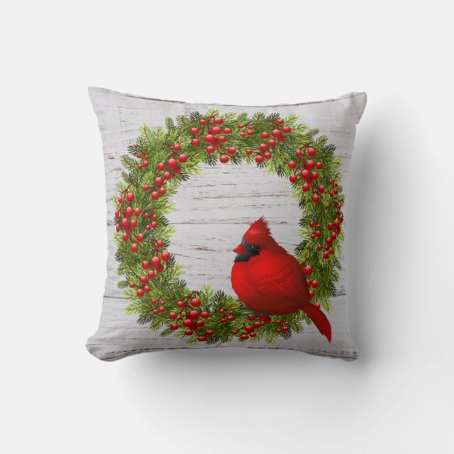 Almofada Travesseiro Decorativo-Natal Cardinal (Frente)