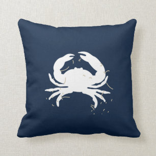 Almofada Travesseiro decorativo Náutico Azul marinho com C