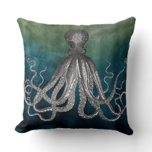 travesseiro decorativo "Náutico/Octopus"