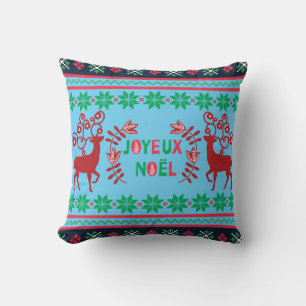 Almofada Travesseiro decorativo Noel Joyeux