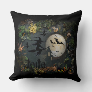 Almofada Travesseiro decorativo Noturno das Bruxas