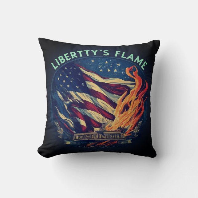 Almofada Travesseiro decorativo Noturno das Luzes Flame da  (Frente)