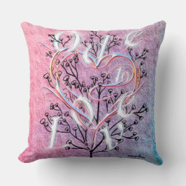 Almofada Travesseiro decorativo Ode to Love