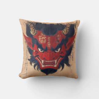 Almofada Travesseiro decorativo Oni Demon Japonês