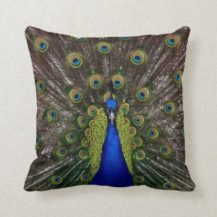 Almofada Travesseiro decorativo orgulhoso do pavão