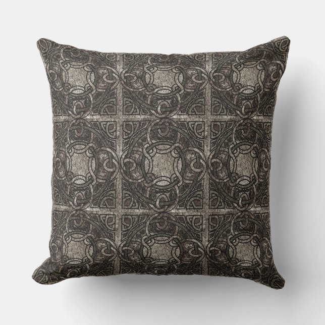 Almofada Travesseiro decorativo Padrão de Números Célticos  (Frente)