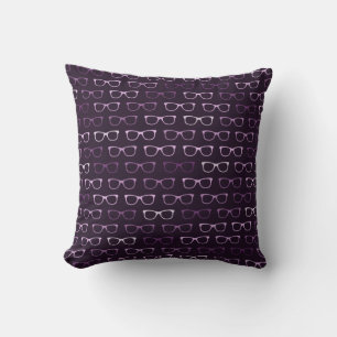Almofada Travesseiro decorativo Padrão de Óculos de Hipst