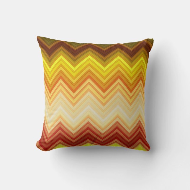 Almofada Travesseiro decorativo Padrão de Stripes Chevron (Frente)